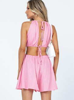 Chrisley Romper Pink