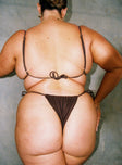Tahiti Bikini Bottom Chocolate Brown Curve