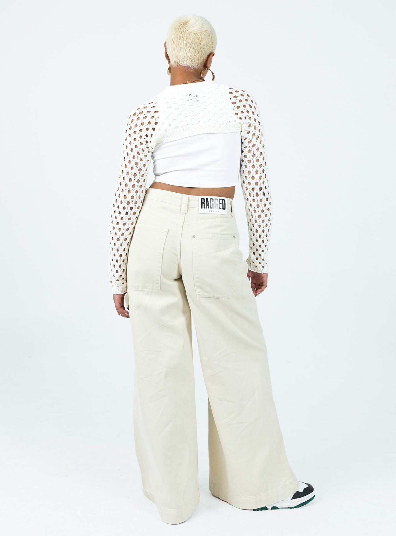 product Princess Polly High Waisted  The Ragged Priest Stone Sweeper Jean