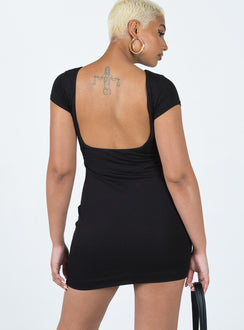 product Princess Polly Asymmetric Neckline  Jonas Mini Dress Black