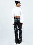 Princess Polly low-rise  Archette Faux Leather Pants