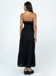 product Princess Polly Asymmetric Neckline  Alexa Maxi Dress Black