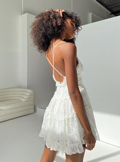 product Princess Polly Sweetheart Neckline  Hollander Mini Dress White