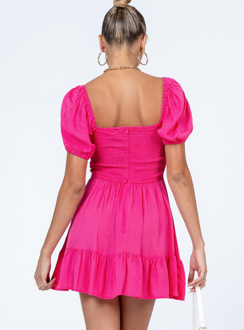 product Princess Polly Scoop Neck  Someday Soon Mini Dress Pink