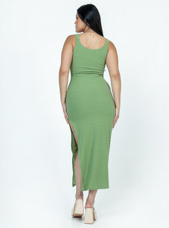 product Princess Polly Asymmetric Neckline  Suzie Maxi Dress Green