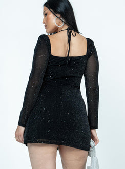 product Princess Polly Boat Neck  Stassie Mini Dress Black