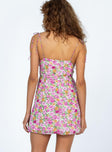 Princess Polly Sweetheart Neckline  Shannon Mini Dress Pink Floral