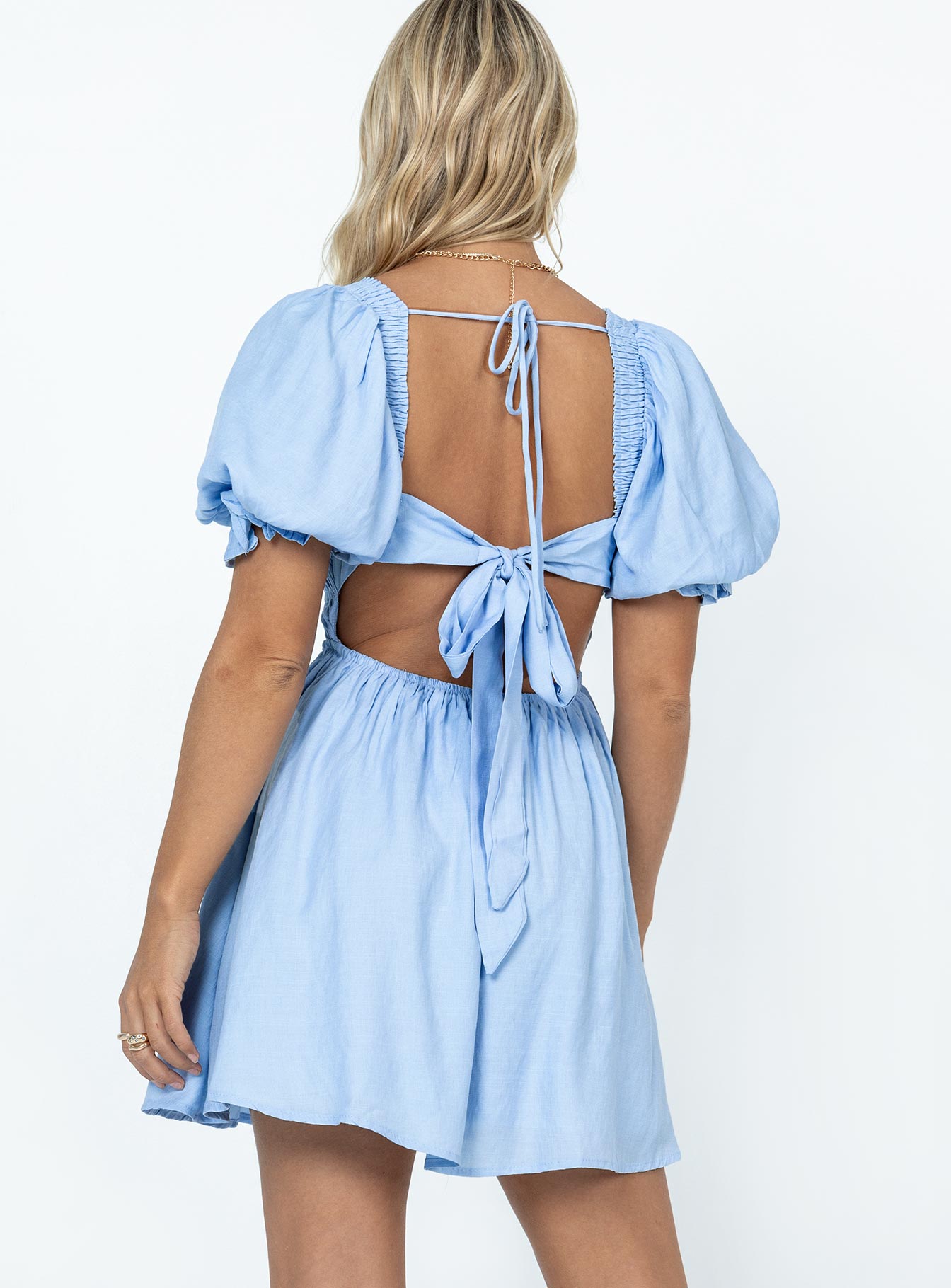 product Princess Polly Crew Neck  Dani Mini Dress Blue