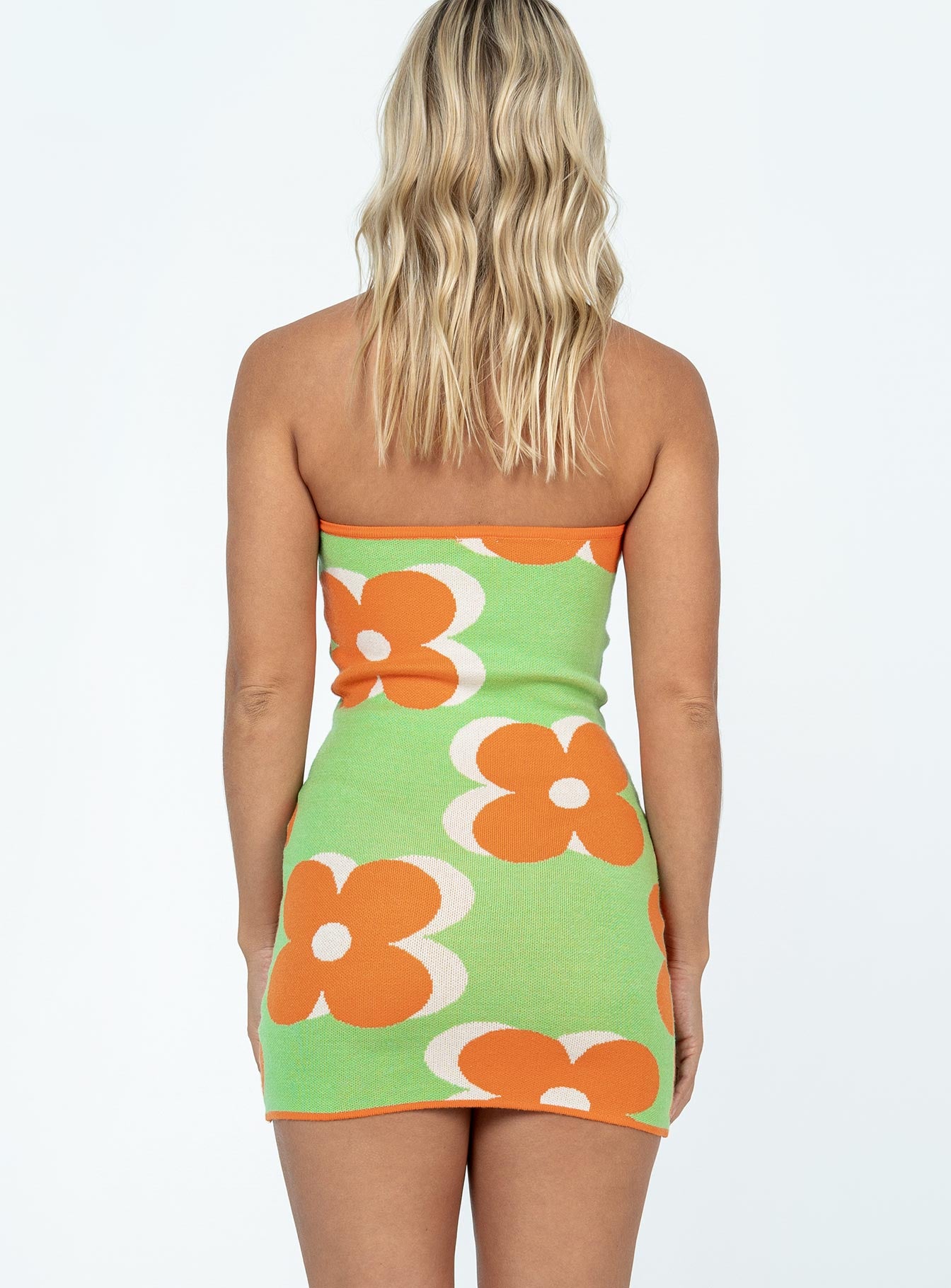 product Princess Polly Crew Neck Crew Neck  Maenna Mini Dress Green