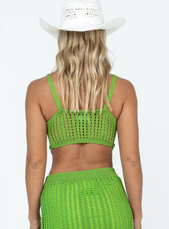 product Princess Polly Sleeveless Scoop Neck  Hervey Top Green