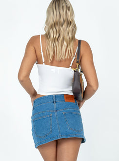 product Princess Polly Sleeveless Square Neck  Caspar Satin Lace Cami Ivory