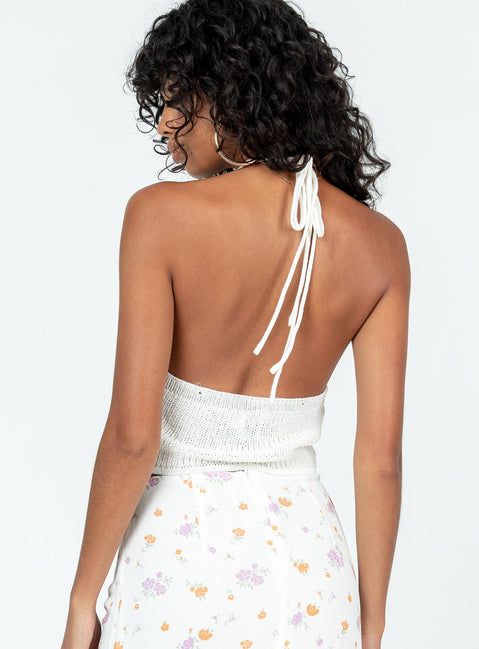 product Princess Polly Sleeveless V-Neck  Vestey Top White