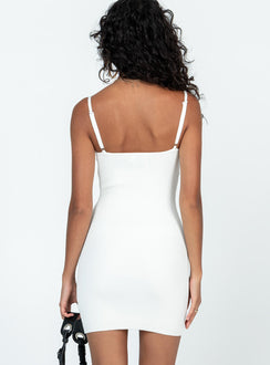 product Princess Polly High Neck High Neck  Breton Mini Dress White