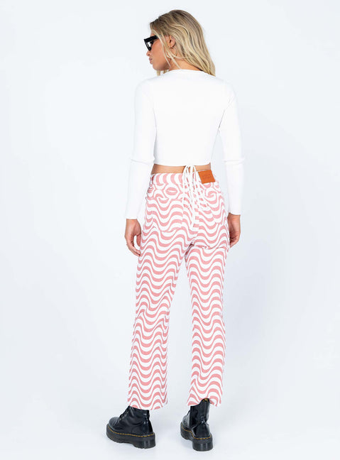 back view of model wearing Princess Polly Puerto Denim Jeans Multi Mid Rise 