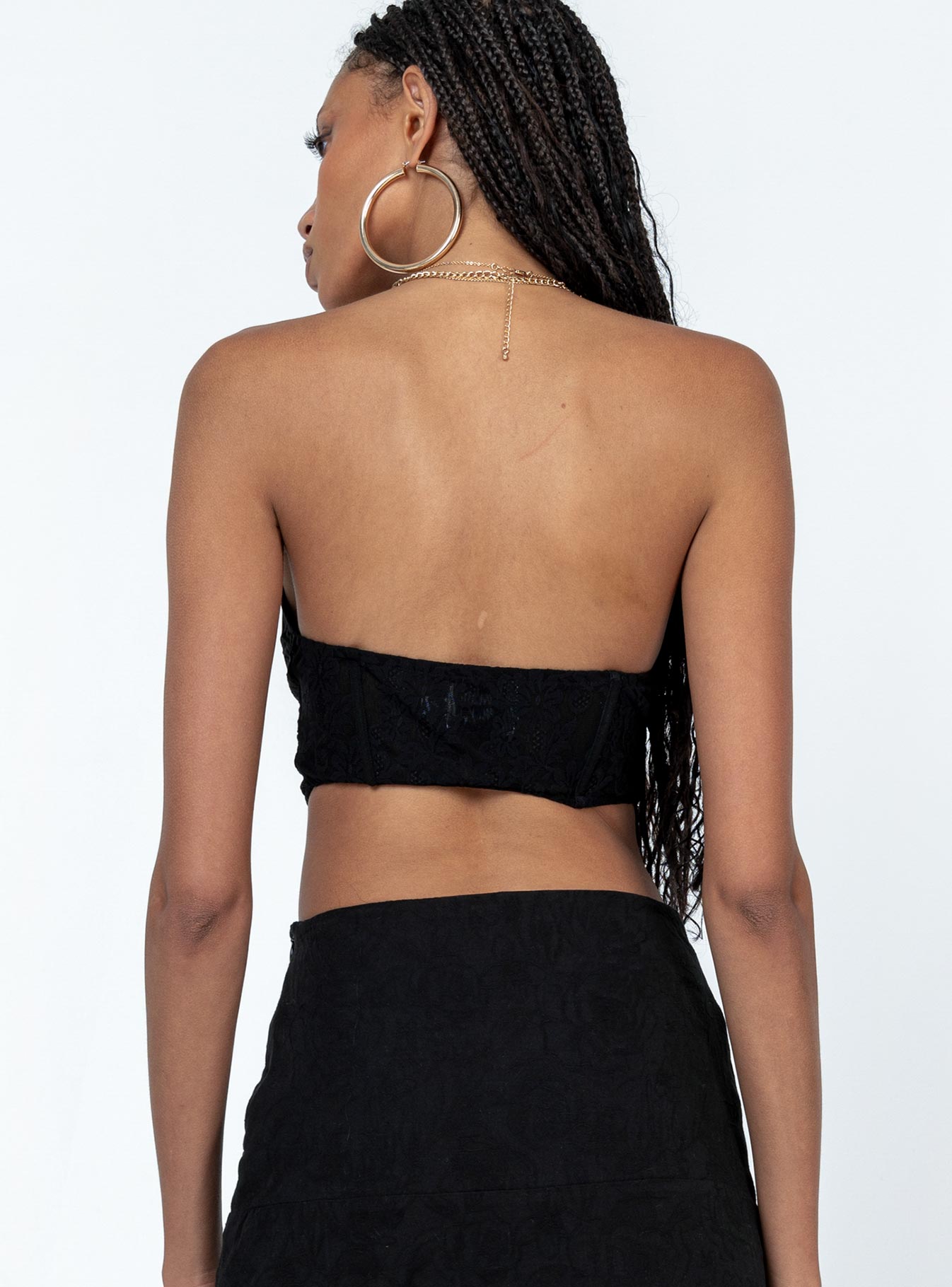 product Princess Polly Sleeveless Square Neck  Eilian Corset Black