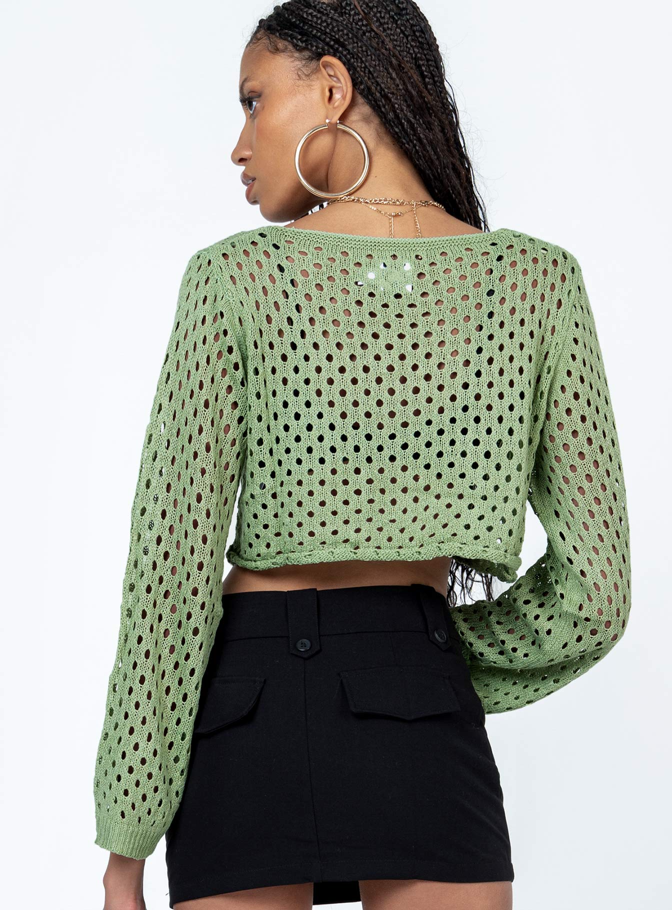 product Princess Polly Short Sleeves Crew Neck  Gardena Top Green