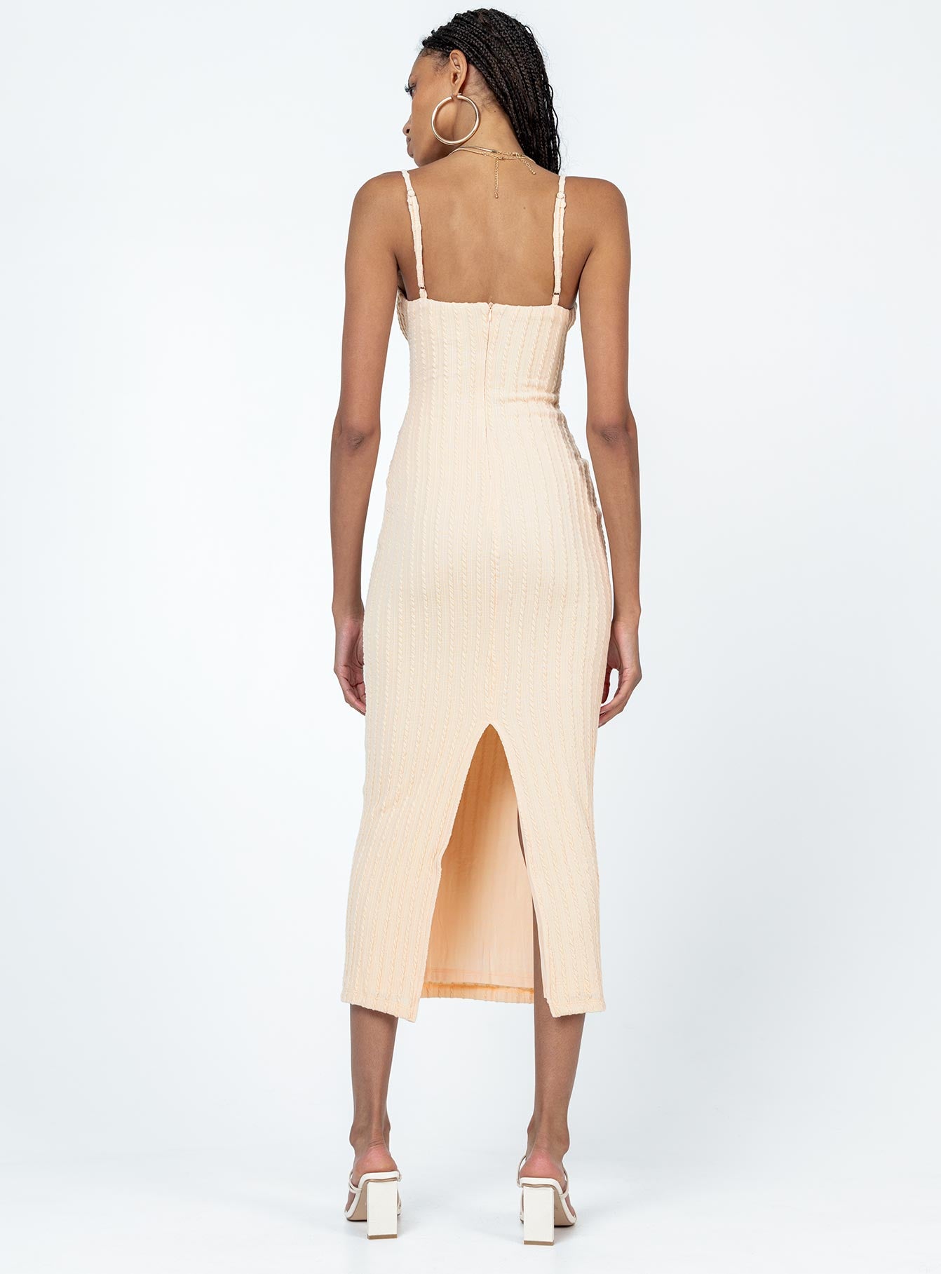 product Princess Polly Crew Neck  Maila Midi Dress Beige