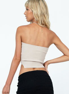 product Princess Polly Sleeveless Asymmetric Neckline  Mai Top Beige