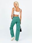 product Princess Polly Low Rise Jeans  Miami Vice Pants Green