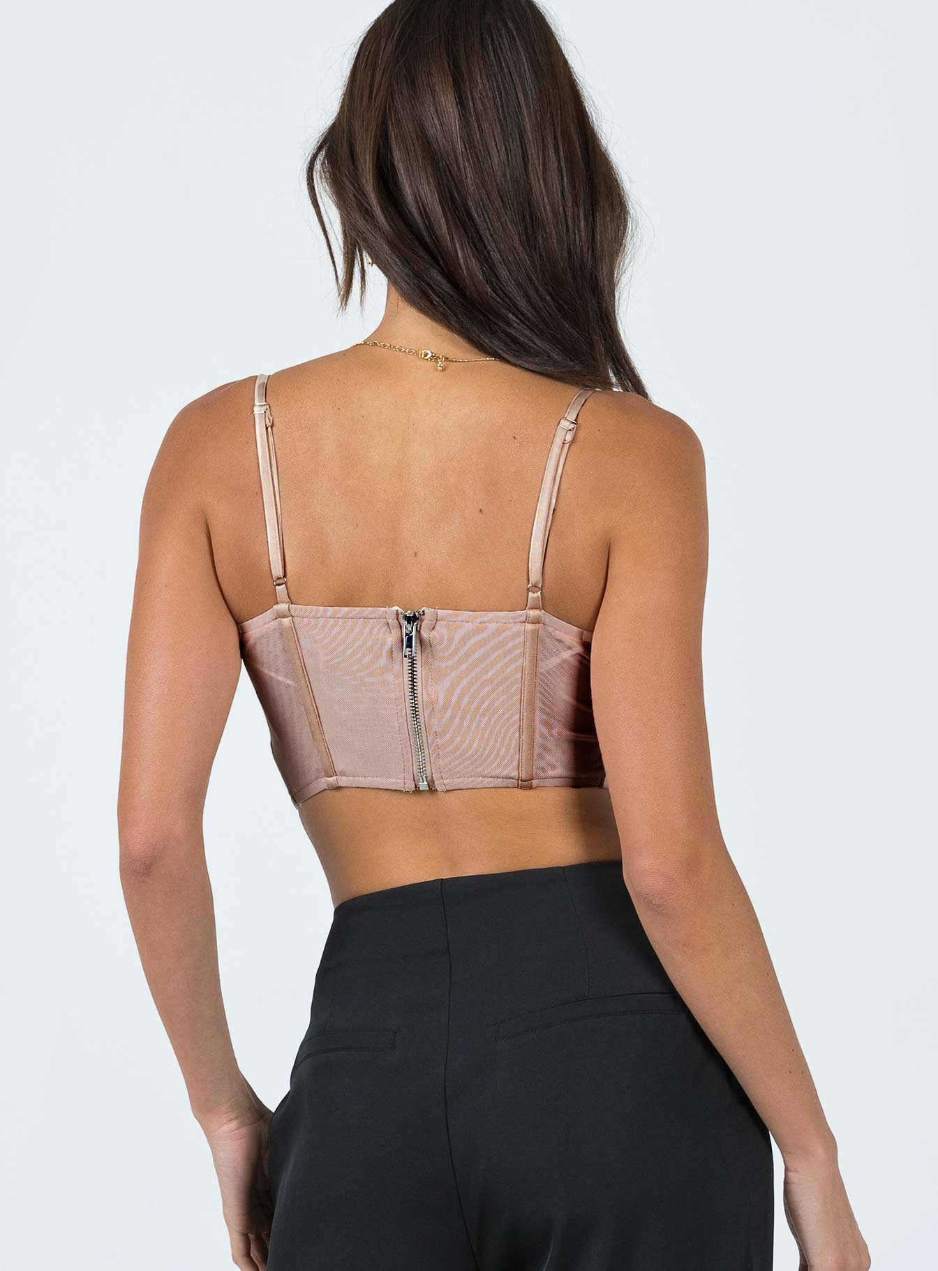 product Princess Polly Sleeveless Square Neck  Chosen One Top Beige