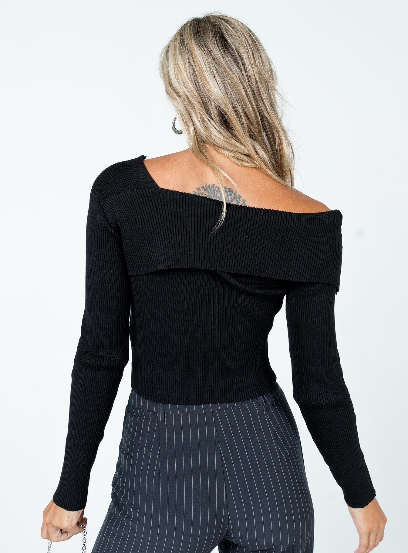 Brookman Sweater Black Princess Polly  Cropped 