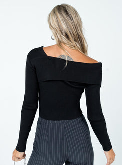 Brookman Sweater Black Princess Polly  Cropped 