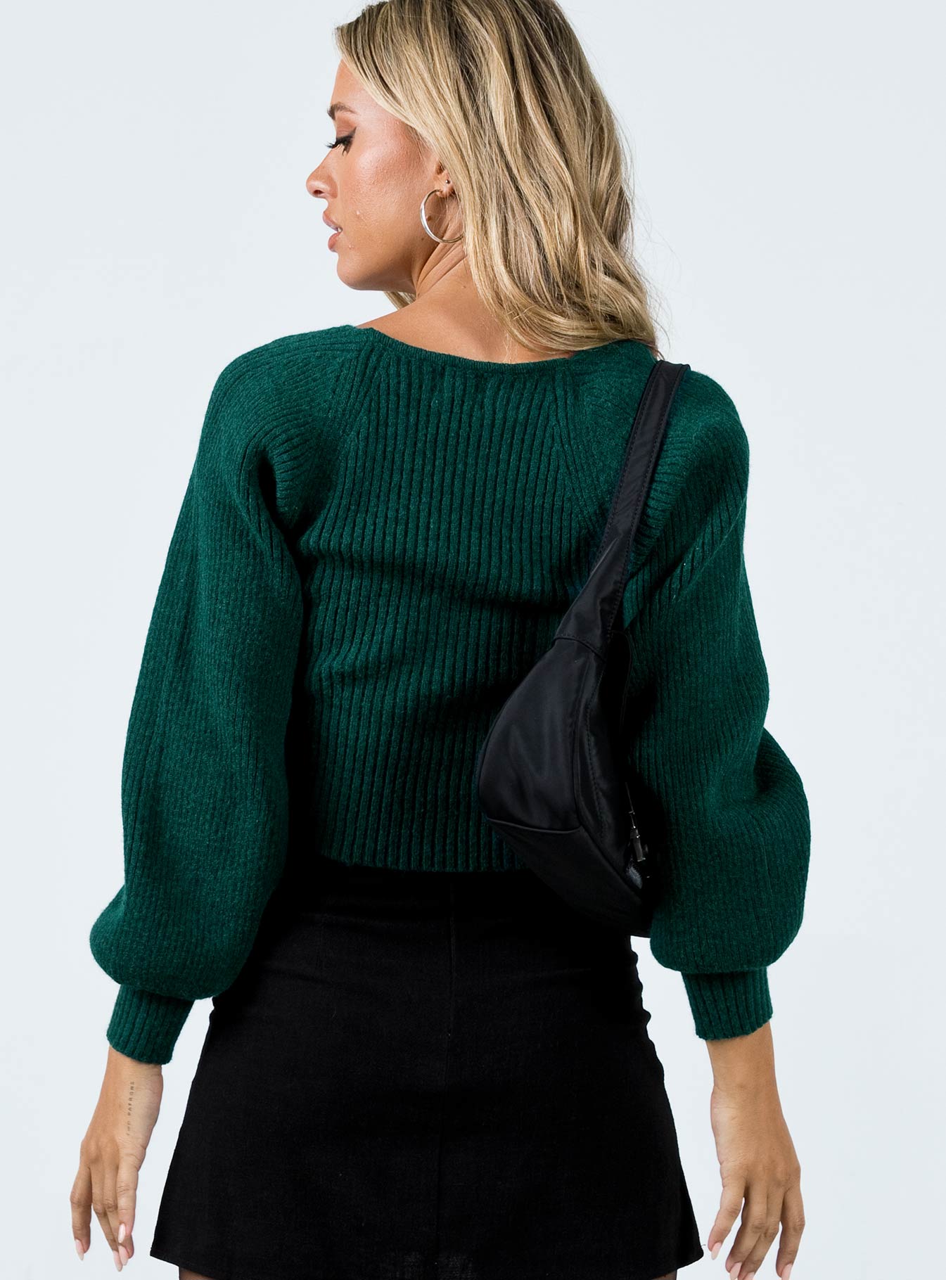 Bohemia Sweater Green Princess Polly  Cropped 