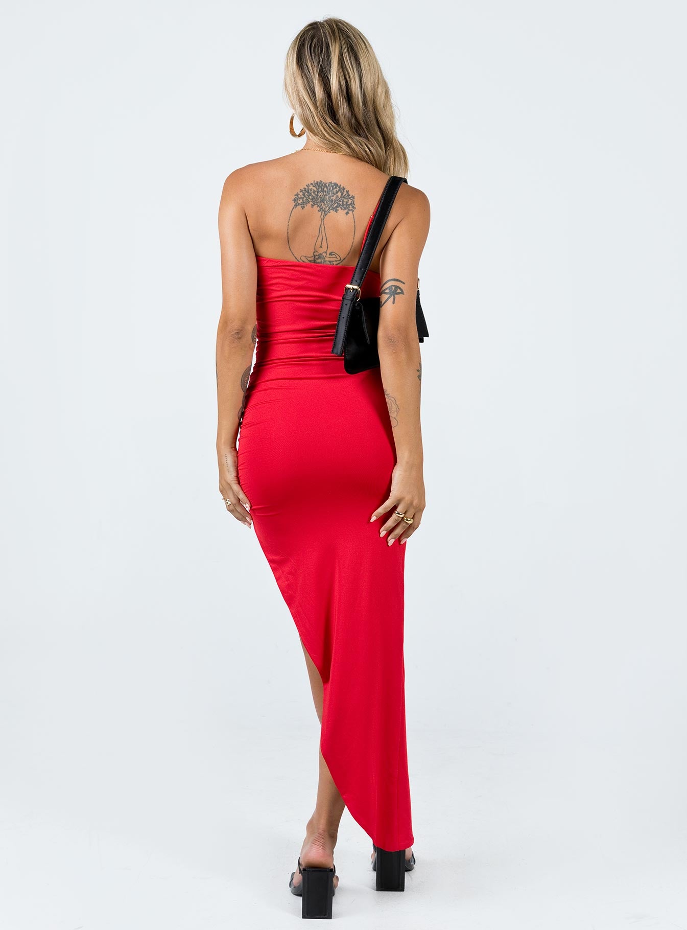 product Princess Polly High Neck  Blane Maxi Dress Red