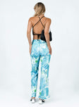 back view of model wearing Princess Polly Helda Pants Blue 