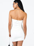 product Princess Polly Square Neck  Sebastian Strapless Mini Dress White