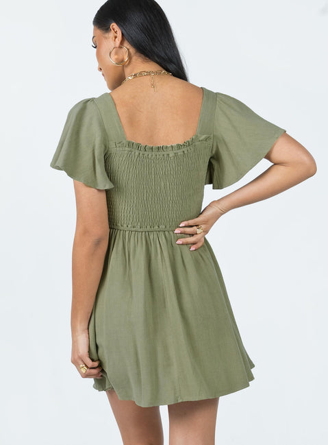 product Princess Polly High Neck  Imagine Mini Dress Green