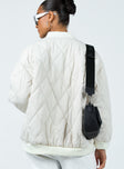 Barina Quilted Puffer Jacket Cream