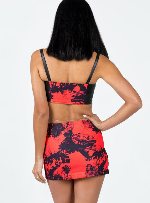 product Main Stage Mini Skirt Red / Black Princess Polly  Mini Skirts 