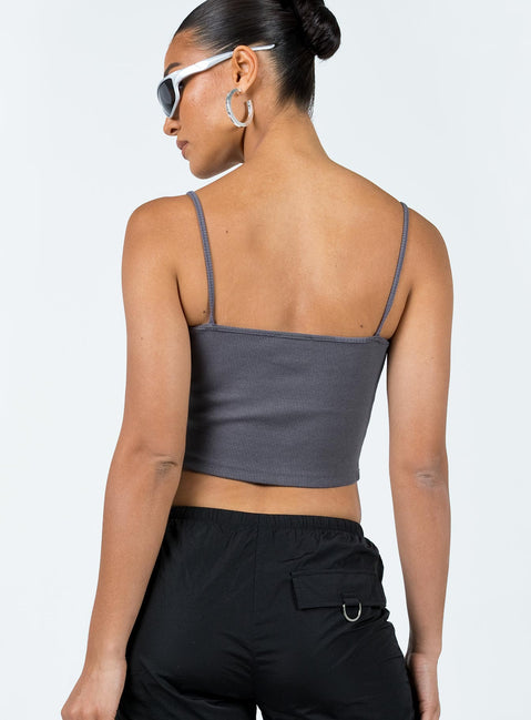 product Princess Polly Sleeveless Square Neck  Tamiah Top Slate