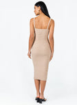 product Princess Polly High Neck  Louis Midi Dress Beige