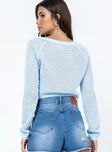 Raye Sweater Blue Princess Polly  Cropped 