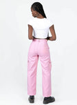 product Princess Polly  Adelaide Cargo Jeans Pink