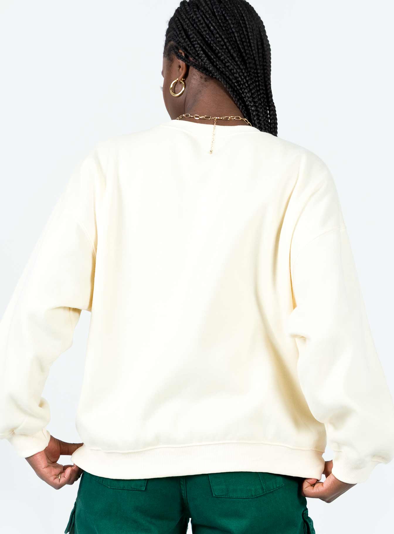 NYC Sweatshirt Beige Princess Polly  regular 