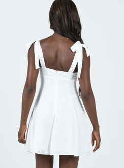 product Princess Polly Asymmetric Neckline  Kinley Mini Dress White