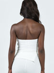 product Princess Polly Sleeveless Square Neck  Vereen Strapless Top White