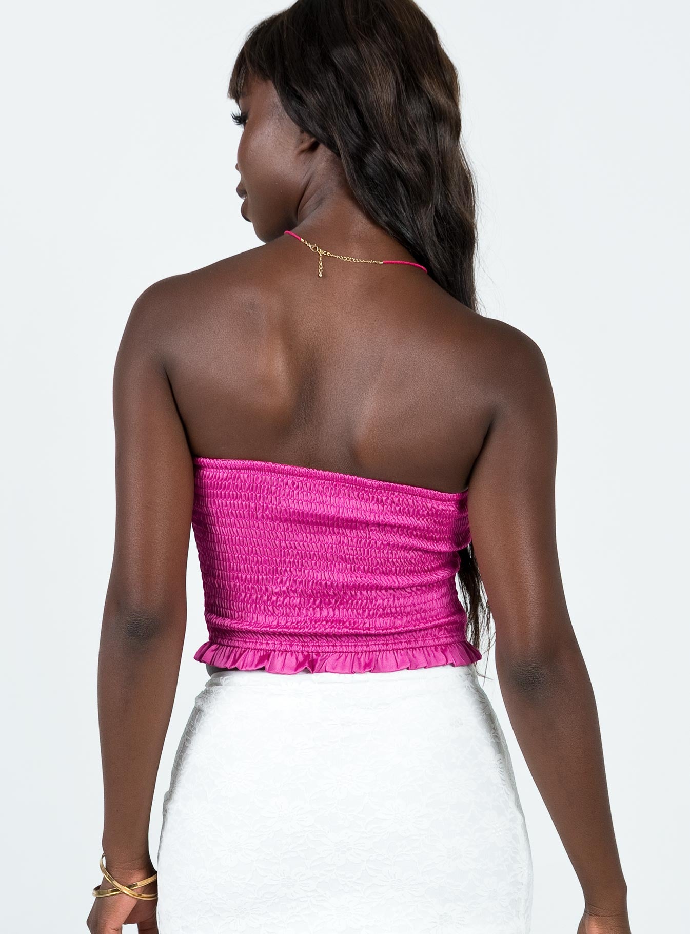 product Princess Polly Sleeveless Square Neck  Bambury Tube Top Pink