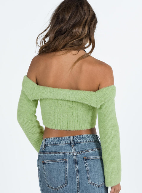 Salas Sweater Green Princess Polly  Cropped 