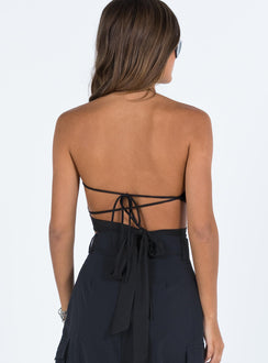 product Princess Polly Sleeveless Square Neck  Howerton Top Black