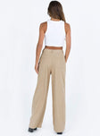 product Princess Polly High Waisted Pants  Frannie Corduroy Pants Cream