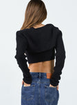 Natalee Sweater Black Princess Polly  Cropped 