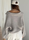 Quinten Sweater Grey Princess Polly  long 