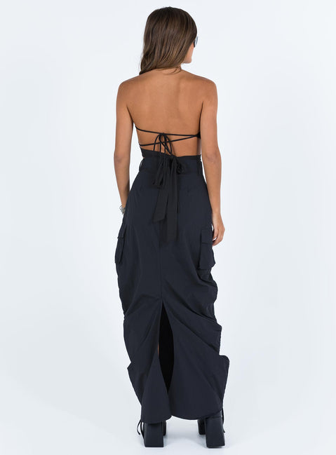 product Baird Cargo Maxi Skirt Black Princess Polly  Maxi 