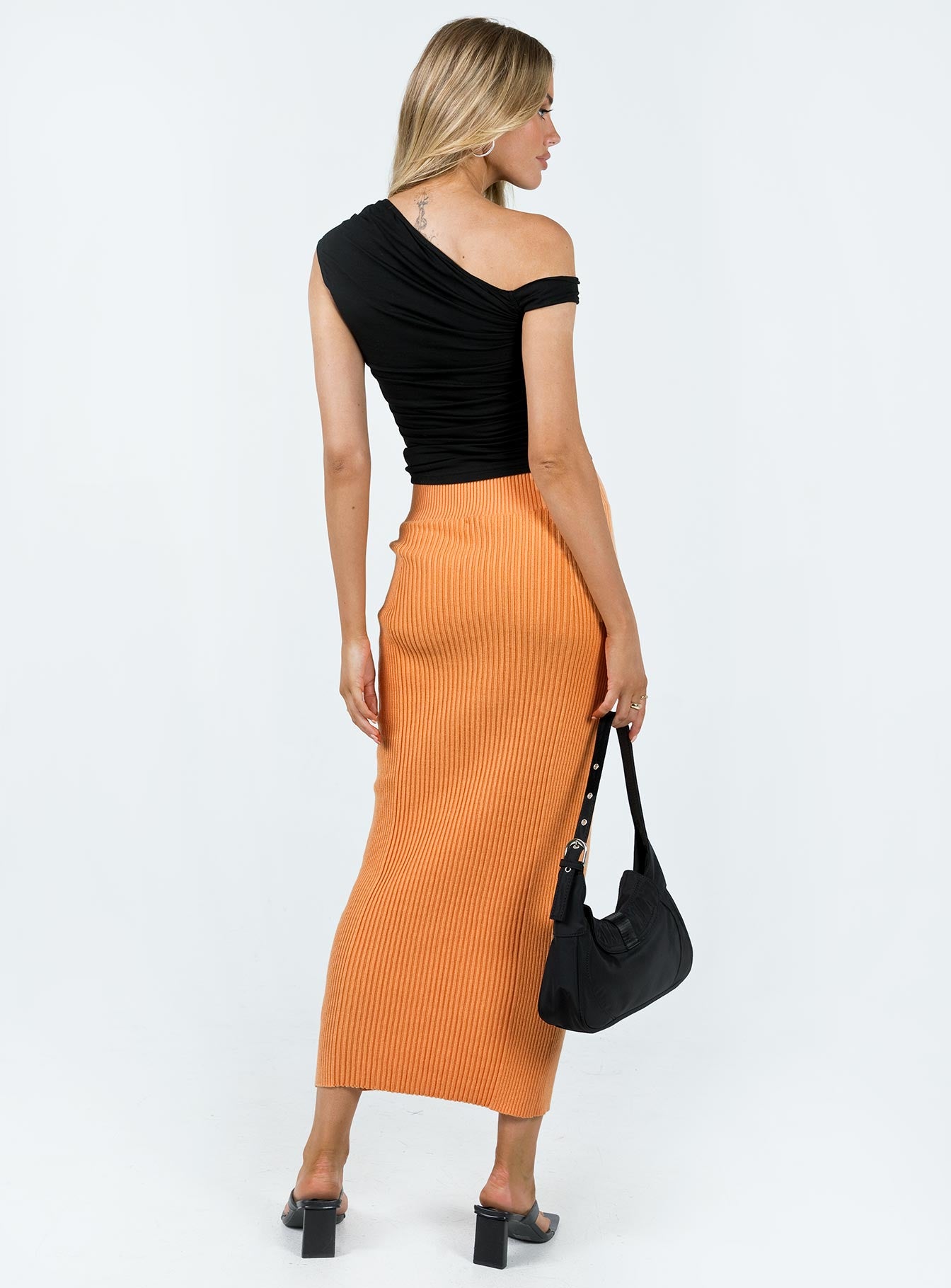 product Regent Low Rise Maxi Skirt Orange Princess Polly  Midi Skirts 