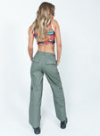 Princess Polly  Luna Mid Rise Cargo Pants Grey