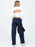 product Princess Polly High Waisted Pants  Annerley Parachute Pants Navy